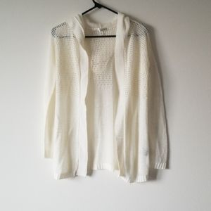 Lightweight hooded cardigan